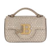 B-Buzz Mini raffiatas met strass Balmain , Beige , Dames