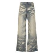 Lichtblauwe Vintage Katoenen Jeans Who Decides War , Blue , Heren