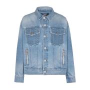 Denim Logo Jack met Ritszakken Balmain , Blue , Heren