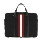 Ventiquattrore Laptop Bag Bally , Black , Heren