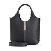 Zwarte Shopper Tas Elegante Stijl Tod's , Black , Dames