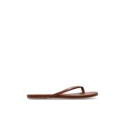 Leren slippers Melissa Odabash , Brown , Dames