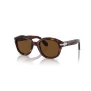 Vierkante zonnebril met gepolariseerde lenzen Persol , Brown , Dames