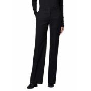 Zwarte Rechte Wijde Been Reisbroek Paul Smith , Black , Dames