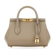 Marlene Leren Handtas Dolce & Gabbana , Beige , Dames