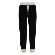 Effen Jersey Broek Valentino Garavani , Black , Dames