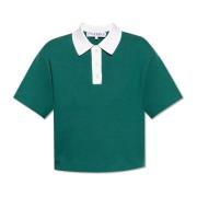 Polo met kasjmier afwerking JW Anderson , Green , Dames