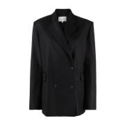 Zwarte Blazer voor Vrouwen Loulou Studio , Black , Dames