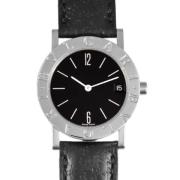 Pre-owned Stainless Steel watches Bvlgari Vintage , Black , Heren