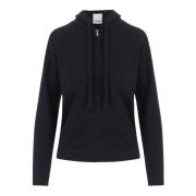 Wol-Kasjmier Capuchon Cardigan Allude , Blue , Dames