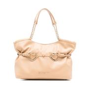 Stijlvolle Marrone Schoudertas Love Moschino , Beige , Dames