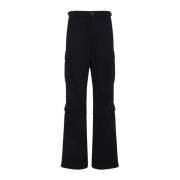 Zwarte Regular Cargo Broek Balenciaga , Black , Dames