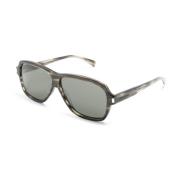 Bruine Pilot-Frame Zonnebril Accessoires Saint Laurent , Brown , Dames