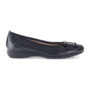 Zwarte gladleren ballerina's Gabor , Black , Dames