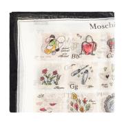 Zijden sjaal met print Moschino , Beige , Unisex