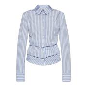 Shirt met logo The Attico , Blue , Dames