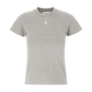 Casual Katoenen T-Shirt voor Mannen Alexander McQueen , Gray , Dames