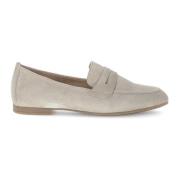 Beige suède leren loafers Gabor , Beige , Dames