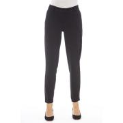 Stijlvolle broek met zijzakken Alpha Studio , Black , Dames