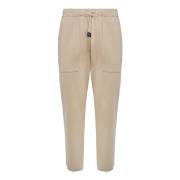 Katoenen Broek Boggi Milano , Beige , Heren