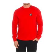 Ronde Hals Sweater Plein Sport , Red , Heren