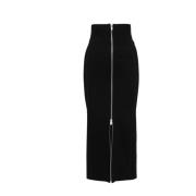 Zwarte Milan Stitch Slim Fit Rok Erika Cavallini , Black , Dames