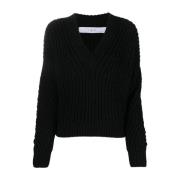 Zwarte Wol Casual Sweater IRO , Black , Dames