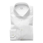 Wit Zakelijk Overhemd Contemporary Fit Eton , White , Heren