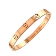 Pre-owned Metal bracelets Cartier Vintage , Pink , Dames