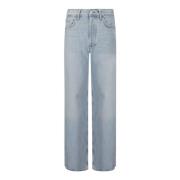 Wijde pijp hoge taille losse pasvorm jeans Agolde , Blue , Dames