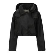 Canvas Hoodie Jas met Knopen Cecilie Bahnsen , Black , Dames