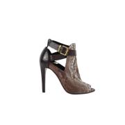 Pre-owned Leather heels Sergio Rossi Pre-owned , Brown , Dames