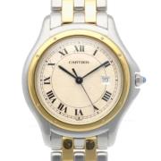 Pre-owned Stainless Steel watches Cartier Vintage , Yellow , Heren