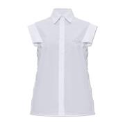 Mouwloos shirt Moschino , White , Dames