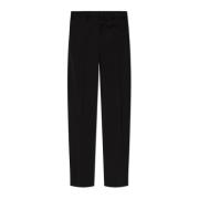 Wollen broek met vouw Moschino , Black , Heren