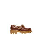 Leren Mocassin Schoenen Max Mara Weekend , Brown , Heren