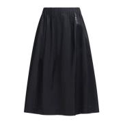 Zwarte A-Lijn Rok Marni , Black , Dames