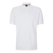 Witte Pallas Pique Sportieve Poloshirt Hugo Boss , White , Heren