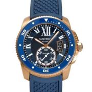 Pre-owned Rubber watches Cartier Vintage , Blue , Dames