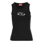 Zwarte Top voor Mannen Diesel , Black , Dames