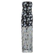 Flower Mesh Tube Jurk Rotate Birger Christensen , Black , Dames