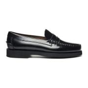 Klassieke leren mocassin schoen Sebago , Black , Dames