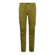 Groene Lens Cargo Broek Stretch Satijn C.p. Company , Green , Heren