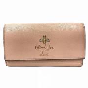 Pre-owned Leather wallets Gucci Vintage , Beige , Dames