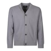 Stijlvolle Gebreide Cardigan Sweater Emporio Armani , Gray , Heren