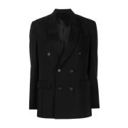 Klassieke Double Breasted Blazer Wardrobe.nyc , Black , Dames