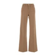 Stretch Beige Lotta Denim Jeans 7 For All Mankind , Brown , Dames