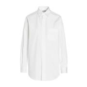 Witte Poplin Overhemd Stijlvol Verfijnd Maison Margiela , White , Dame...