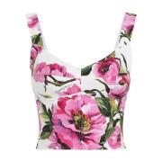 Bustier Top met Bandjes Dolce & Gabbana , Multicolor , Dames