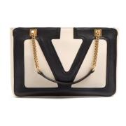 Zwarte VLogo Signature Tas met Rits Valentino Garavani , Black , Dames